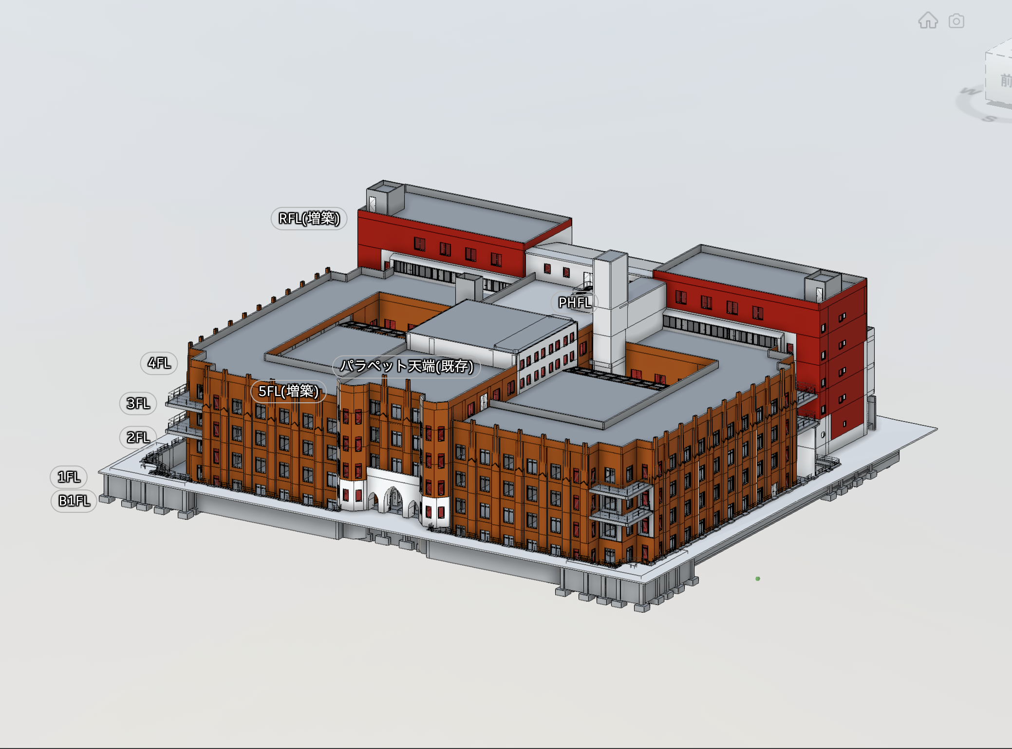 既存建物のBIMモデル作成